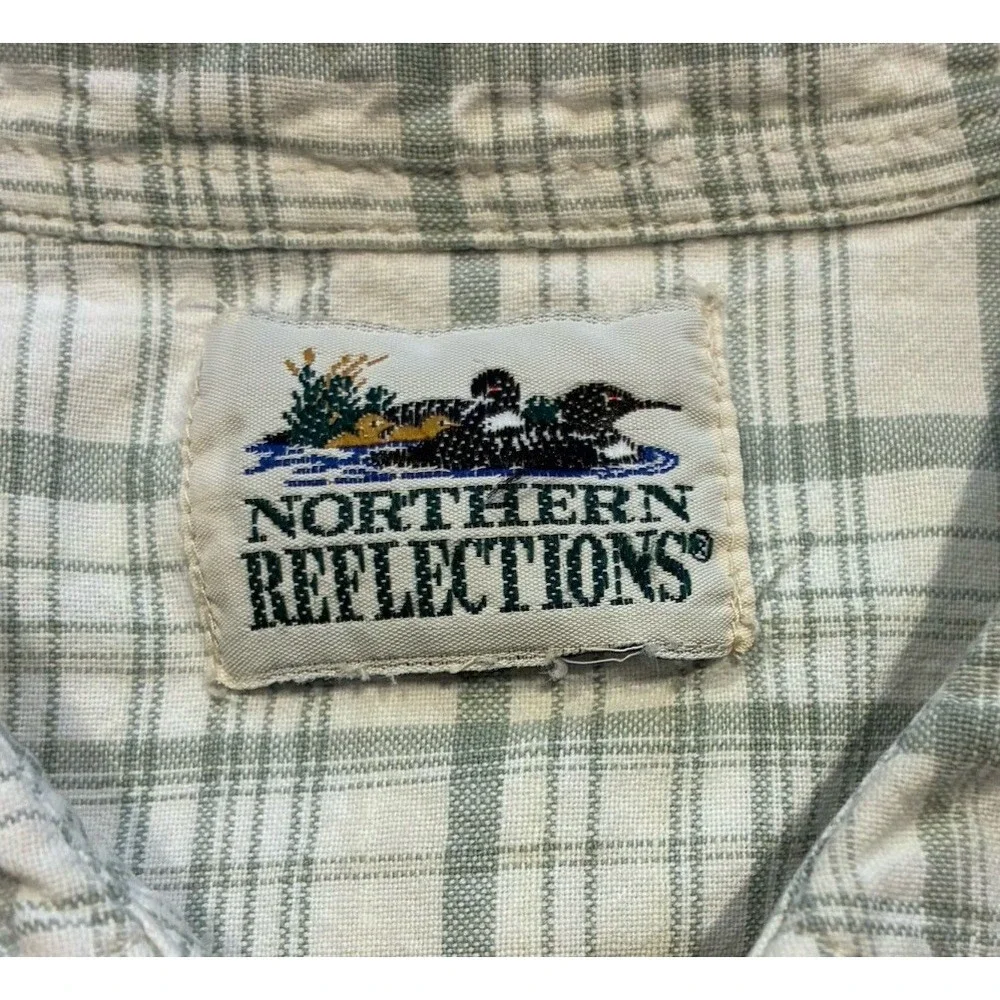 Vintage Northern Reflections Plaid Sleeveless Top Cottagecore Farmhouse